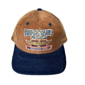 Vintage Brickyard 400‎ Corduroy Brown and Blue Adjustable Hat